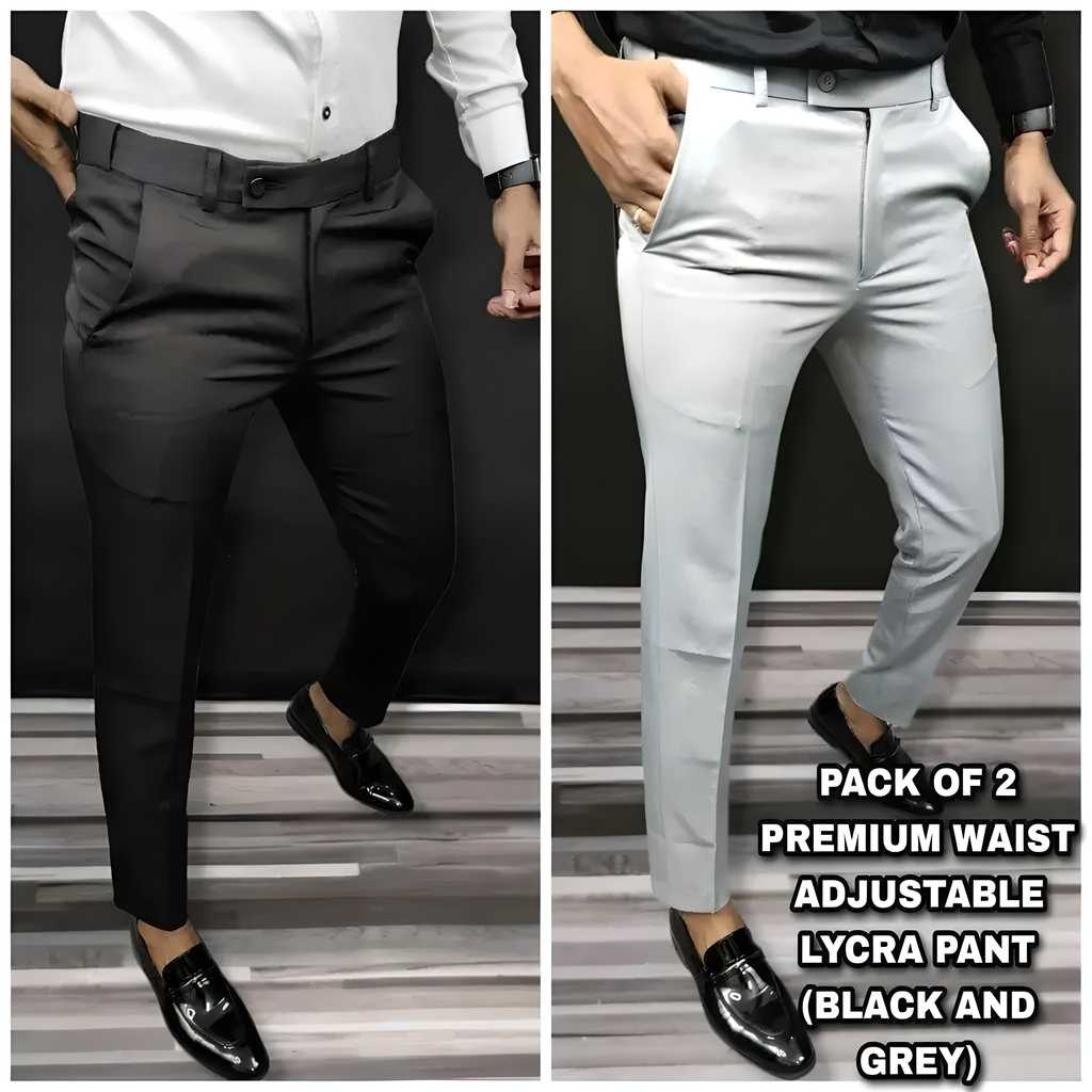 Premium Waist Adjustable Lycra Men's Trouser (Pack of 2)
Upgrade your wardrobe with our Premium Waist Adjustable Lycra Men's Trouser pack! Made with high-quality lycra, these trousers offer a comfortable and adjustable fit. Perfect for everyday wear, these trousers are a must-have for any stylish man. Get two for the price of one and elevate your style game.