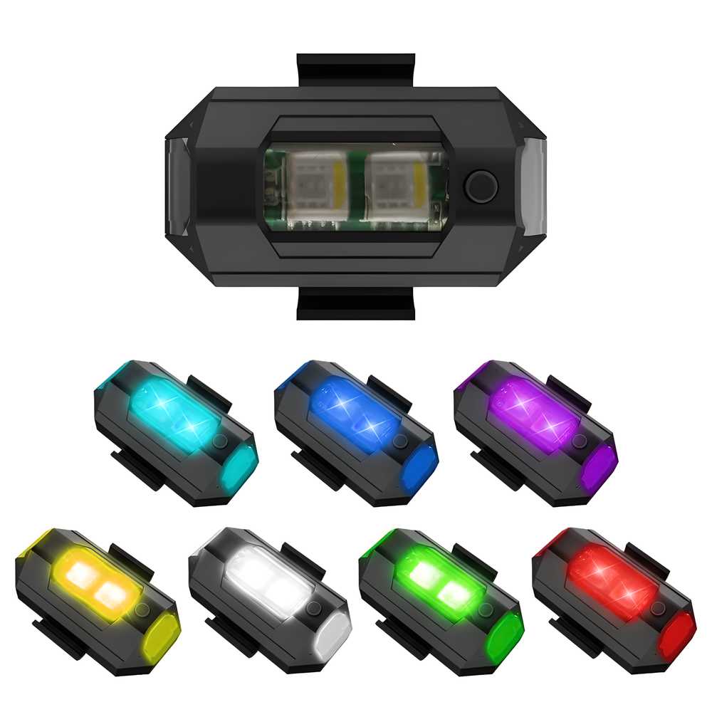 Improve your nighttime riding safety with this pack of two Helmet Exterior Night Signal Lights. Equipped with USB charging, these lights offer convenient power replenishment and consistent brightness. Designed to attach securely to your helmet, they provide clear signaling to enhance your visibility to others on the road. Lightweight and durable, these signal lights are an essential accessory for riders prioritizing safety and reliability during low-light conditions.