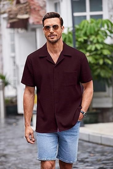 This Men's Knit Stylish Half Sleeve Shirt in Purple offers a comfortable and stylish option for any occasion. Made with high-quality knit fabric, this shirt boasts a sleek and modern design, perfect for the fashion-forward man. The half sleeve design allows for easy movement and breathability, making it a versatile piece for any wardrobe.