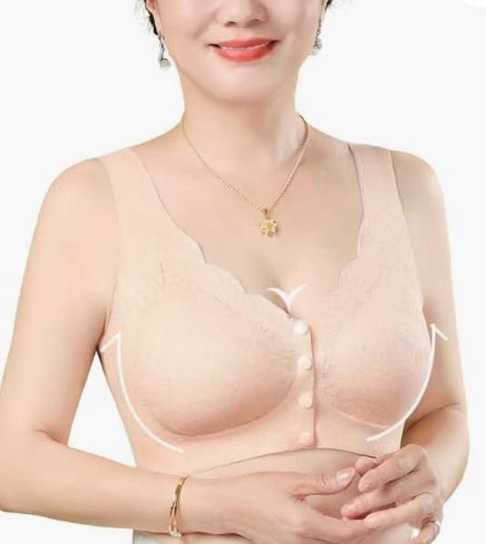 Designed with new mothers in mind, this Cotton Spandex Padded Front Open Feeding Bra combines comfort and functionality for effortless nursing. The front-open design allows for convenient breastfeeding access, while the padded cups provide essential support and modesty. The cotton-spandex blend ensures breathability with just enough stretch to accommodate changing body needs throughout your maternity journey.