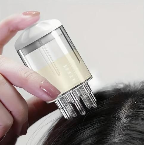 The Scalp Applicator Deep Root Comb features precision-engineered tines that deliver hair treatments directly to the follicular level. This specialized tool facilitates optimal absorption of serums and oils while stimulating microcirculation across the scalp. The ergonomic design ensures controlled application, minimizing product waste and maximizing therapeutic benefits for various scalp conditions and hair restoration protocols.