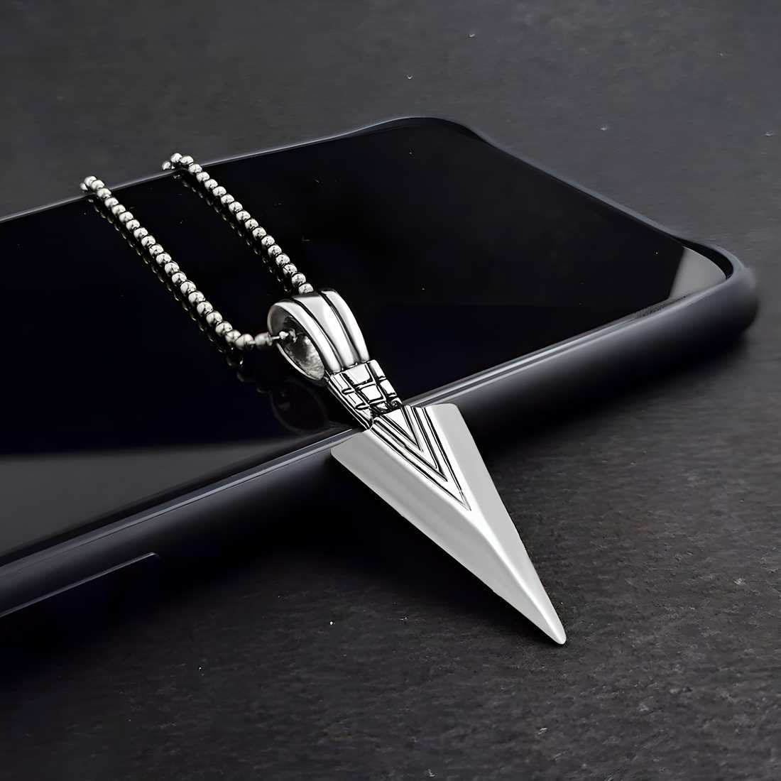 Saizen Arrow Silver Locket Pendant
Precision-crafted Saizen Arrow Silver Locket Pendant combines elegant design with meticulous artisanship. The arrow motif symbolizes direction and purpose, while the locket functionality offers a discreet space for cherished mementos. This sterling silver accessory provides versatile styling options for both casual and formal attire.