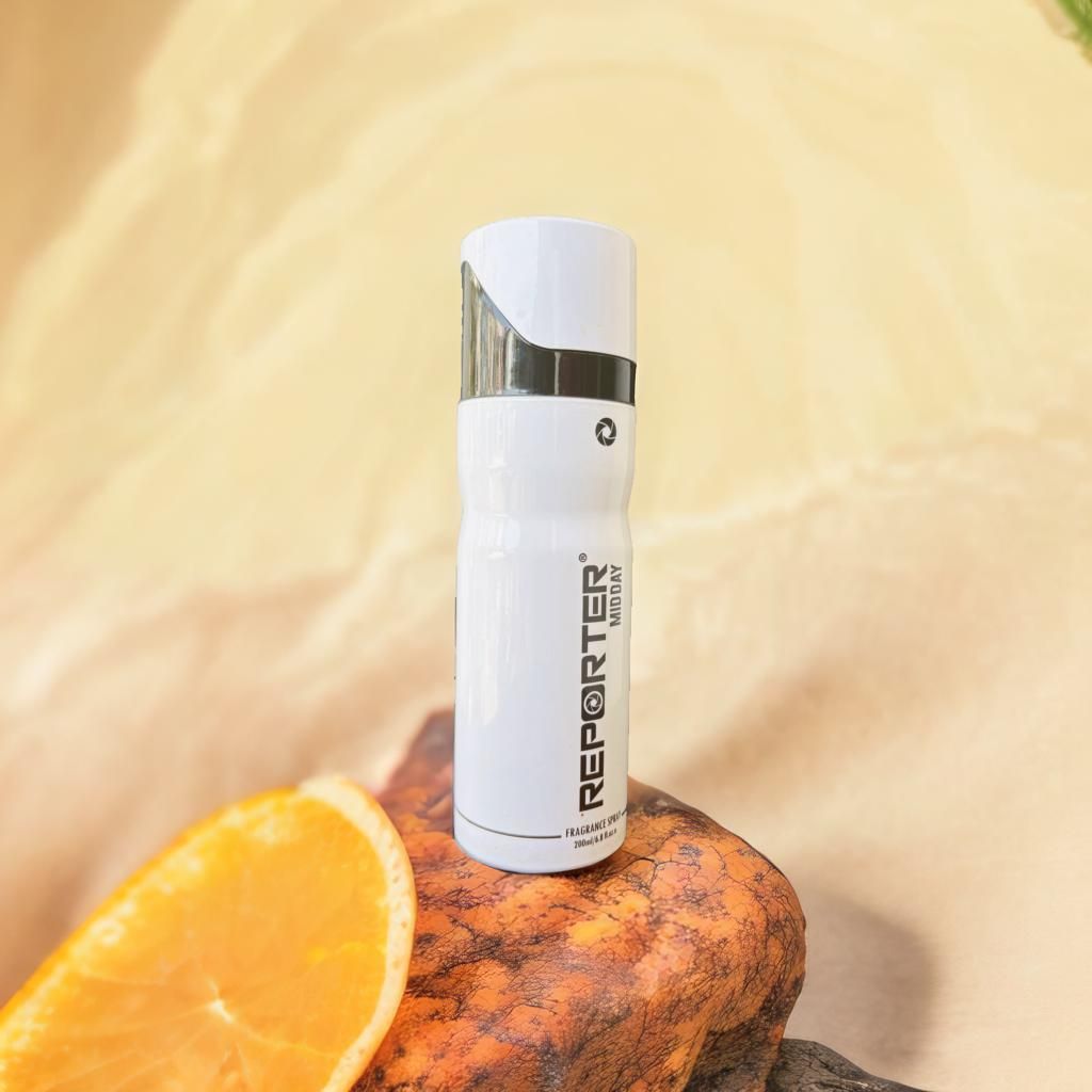 Reporter Midday Fragrance Spray delivers a refined aromatic experience in a substantial 200ml format. This meticulously crafted scent composition features a strategic balance of top, middle, and base notes specifically formulated to maintain optimal projection during daytime wear. The advanced atomizer technology ensures precise distribution across pulse points, while the concentrated formula provides extended longevity without frequent reapplication. An exemplary choice for discerning individuals seeking s