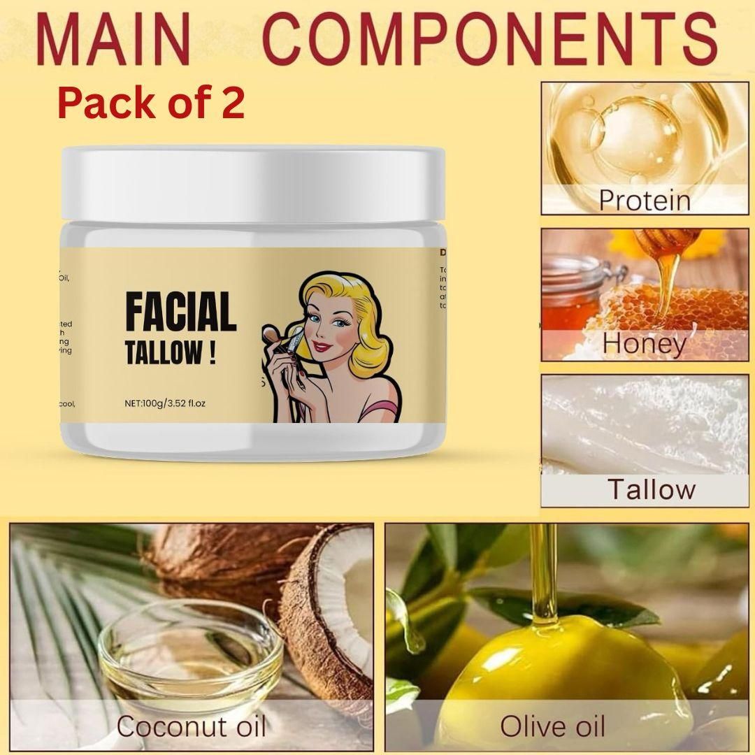 Our Facial Tallow duo delivers concentrated skin nutrition derived from pristine, grass-fed sources. Each application provides a complex matrix of fat-soluble vitamins A, D, K, and E, along with conjugated linoleic acid that supports dermal integrity. The biocompatible lipid profile closely resembles human sebum, allowing for optimal absorption and cellular utilization. This ancestral skincare solution effectively addresses moisture retention while supporting the skin's natural regenerative processes.