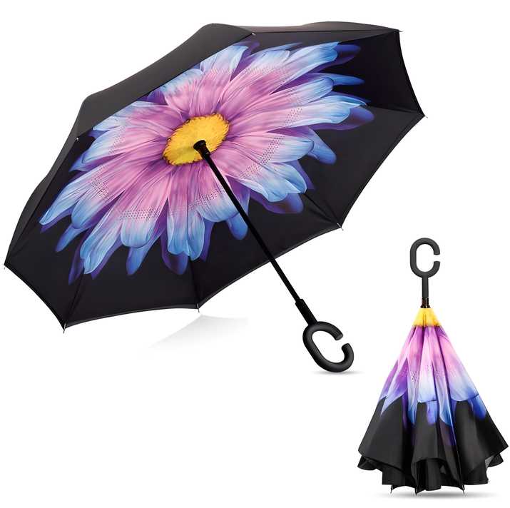 This double-layer umbrella is engineered for superior durability and waterproof performance, effectively shielding you from heavy rain and wind. Its sturdy construction resists wear, while the ergonomic C-shaped handle provides hands-free convenience, allowing you to comfortably carry other items or use your devices. Ideal for daily use, this umbrella combines strength, functionality, and comfort for reliable weather protection.