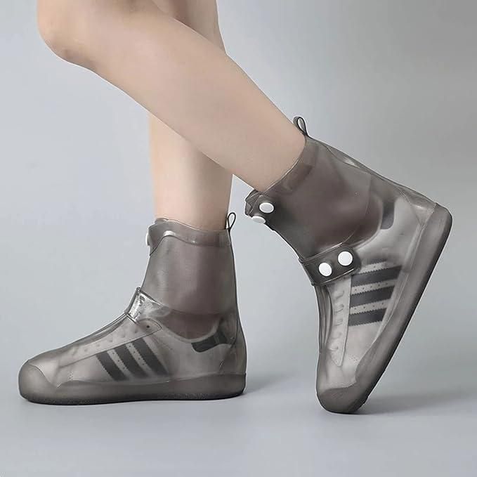 These Waterproof Rain Shoe Covers offer dependable protection against wet conditions, featuring a secure button closure for a snug and adjustable fit. Crafted to shield your shoes from rain, mud, and splashes, they are lightweight and easy to carry, making them perfect for daily commutes or outdoor activities. Their durable, waterproof material ensures long-lasting use while maintaining comfort and convenience.