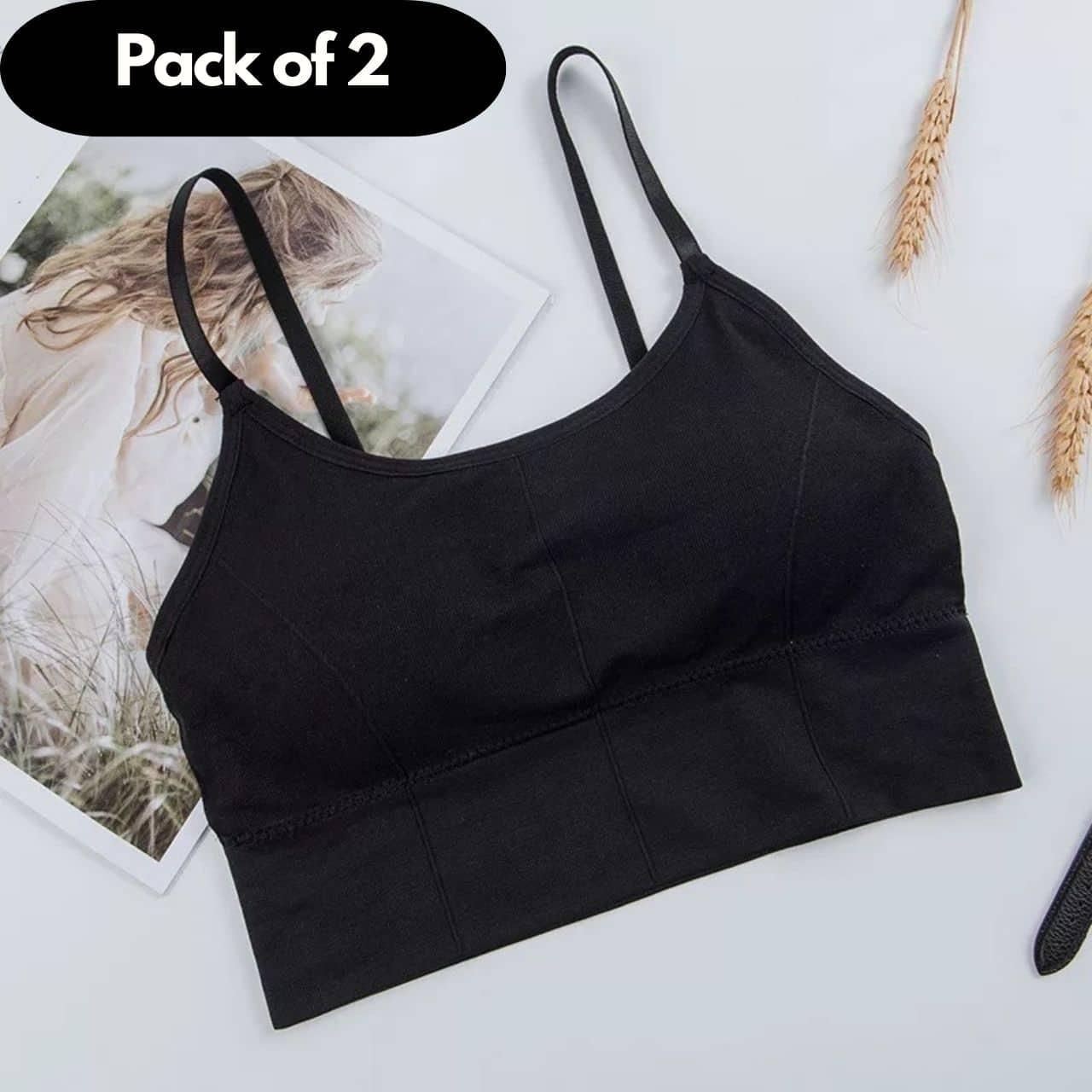 Seamless Padded Bra Pack of 2
Experience ultimate comfort with our Seamless Padded Bra Pack of 2. Engineered with smooth, seamless construction to eliminate visible lines under clothing while providing gentle support. The strategically placed padding enhances your natural shape without adding bulk. Perfect for everyday wear, these versatile bras combine functionality with lasting comfort for all-day confidence.