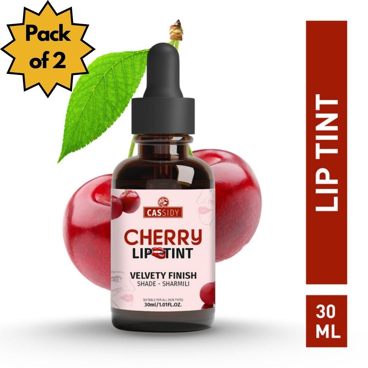 CASSIDY Cherry LipTint delivers professional-grade color retention with its advanced pigment technology. This convenient pack of two 30 ml bottles ensures extended usage while maintaining consistent application quality. The specialized formula bonds with lip tissue for remarkable longevity, resisting transfer and fading throughout daily activities.