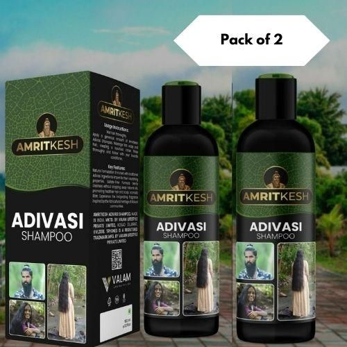 Formulated with indigenous botanical extracts, Amritkesh Adivasi Shampoo delivers professional-grade hair care through centuries-old herbal wisdom. This dual pack of 100ml bottles provides concentrated cleansing power while maintaining your scalp's natural balance. The proprietary blend of traditional ingredients works synergistically to strengthen hair follicles, enhance shine, and promote overall hair vitality without harsh chemicals.