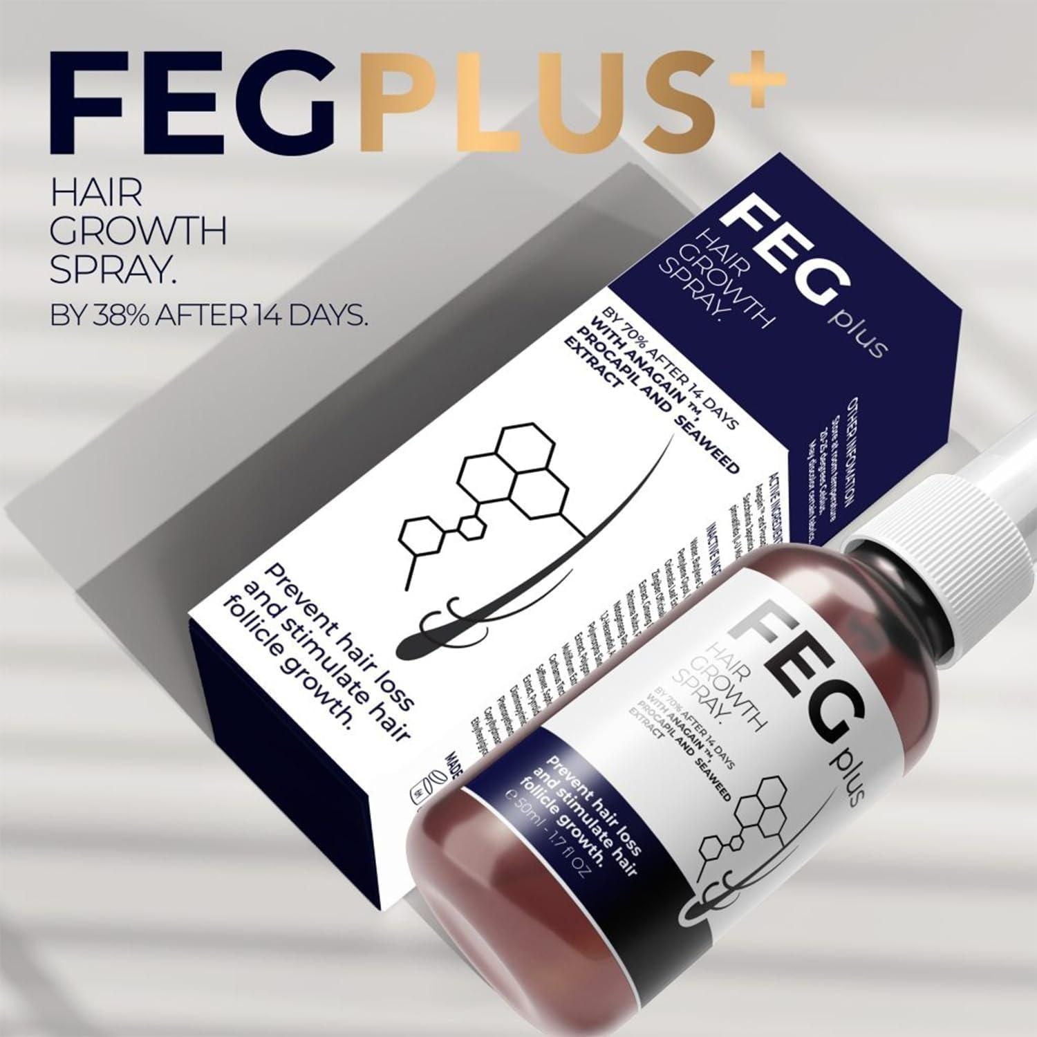 EFGPLUS Hair Growth Spray delivers concentrated follicular nourishment in a precise 50ml formula. This specialized solution utilizes advanced compounds to stimulate dormant hair follicles, enhance microcirculation, and strengthen the hair shaft from root to tip. Clinically developed to address pattern thinning while supporting natural growth cycles for measurably improved density and vitality.