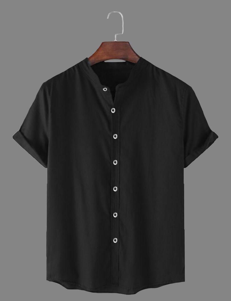 Crafted from premium cotton fabric, this solid-colored half-sleeve polo shirt offers exceptional breathability and comfort for all-day wear. The classic polo neck design provides a sophisticated silhouette suitable for casual outings or semi-formal occasions. Durable construction ensures this versatile men's shirt maintains its shape and color through repeated washing.