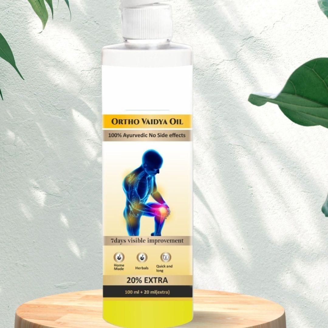Ortho Vaidya Oil is a premium Ayurvedic formulation designed for musculoskeletal support. This 120ML therapeutic oil contains potent herbal extracts that penetrate deep tissues to alleviate joint stiffness and muscle tension. The proprietary blend works to improve circulation, reduce inflammation, and enhance mobility through traditional medicinal principles backed by contemporary research.
