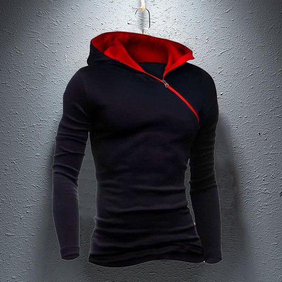 Introducing our Mens Casual Cotton Color Block Hoodies! Made with high-quality cotton for a comfortable fit. Enjoy the stylish color block design, perfect for casual wear. Stay warm and fashionable this season.