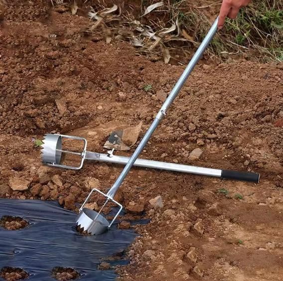 The Greenhouse Film Punch is a specialized tool engineered for creating precise holes in greenhouse films. Its robust design ensures clean cuts, promoting optimal ventilation and irrigation while maintaining the integrity of the film. This tool is essential for professional horticulturists seeking efficient installation of drip irrigation systems and improved greenhouse airflow.