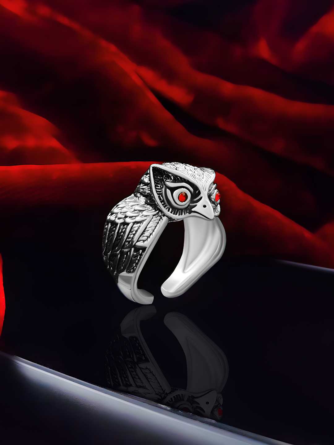 Saizen Silver Rings for Men Owl Face Ring
Crafted with precision, this Saizen Silver Owl Face Ring combines sophisticated design with symbolic wisdom. The intricate owl detailing represents intelligence and intuition, while the premium silver construction ensures durability and a lustrous finish. Perfect for men seeking a distinctive accessory that makes a subtle yet powerful statement.
