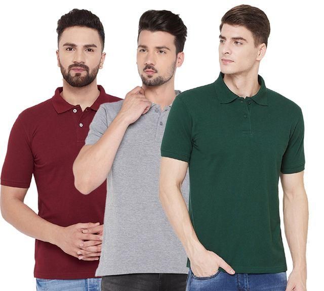 Discover the ultimate comfort and style in our Men's Matty Polo T-Shirts Pack Of 3. Made with high-quality materials, enjoy the perfect fit and effortless style. Stay cool and confident with this pack of three versatile and durable polo shirts. Upgrade your wardrobe today.