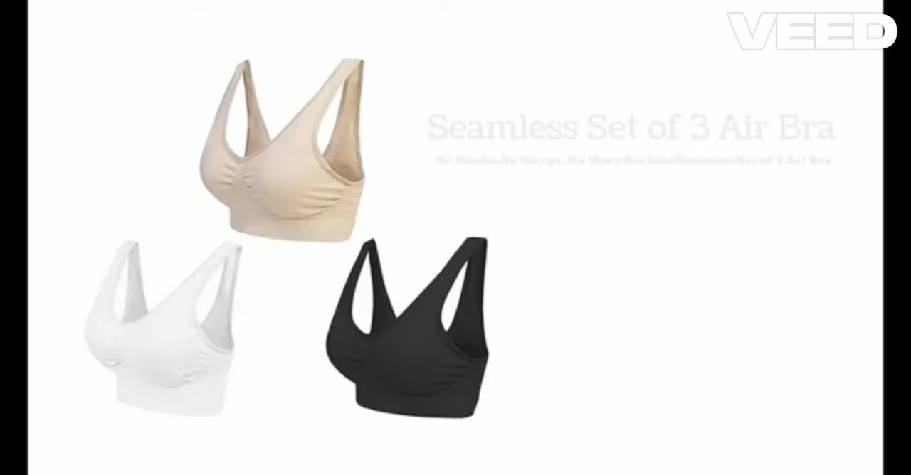 Womens Multicolor Air Bra (Pack of 3)
Experience ultimate comfort with our Women's Multicolor Air Bra set. This pack of three features breathable fabric that adapts to your body's contours, providing all-day support without uncomfortable underwires. The moisture-wicking material keeps you cool while the seamless design remains invisible under clothing. Perfect for everyday wear, light exercise, or lounging at home.