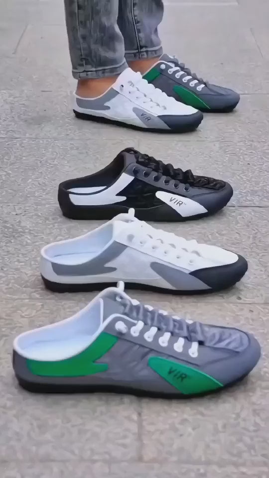 Expertly crafted men's white half casual shoes combining contemporary design with exceptional comfort. The versatile silhouette transitions seamlessly from casual outings to semi-formal occasions. Premium materials ensure durability while the ergonomic footbed provides all-day support. The clean white finish offers effortless styling with virtually any outfit.