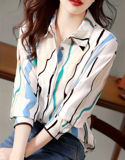 Expertly crafted casual shirt featuring a versatile regular fit and eye-catching printed design. The button-down collar adds a polished touch to this everyday essential. Constructed with quality materials for comfort and durability, this shirt transitions effortlessly from casual outings to semi-formal settings.