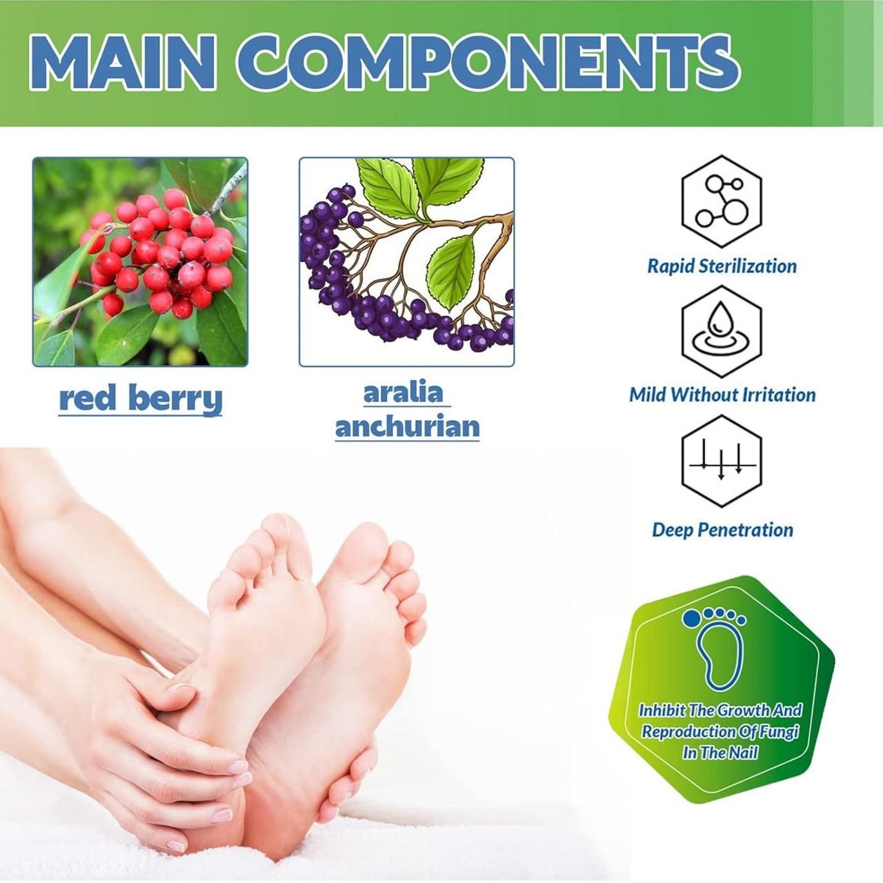 This professional-grade Nail Fungus Treatment Cream delivers targeted therapy for fungal nail infections. Each pack contains two 100gm tubes of our proprietary formula designed to eliminate pathogens while strengthening nail structure. The concentrated active ingredients penetrate the nail bed to address infection at its source, helping to reduce discoloration, brittleness, and thickness. Dermatologically tested and developed based on clinical research to provide effective, long-lasting relief from nail fun