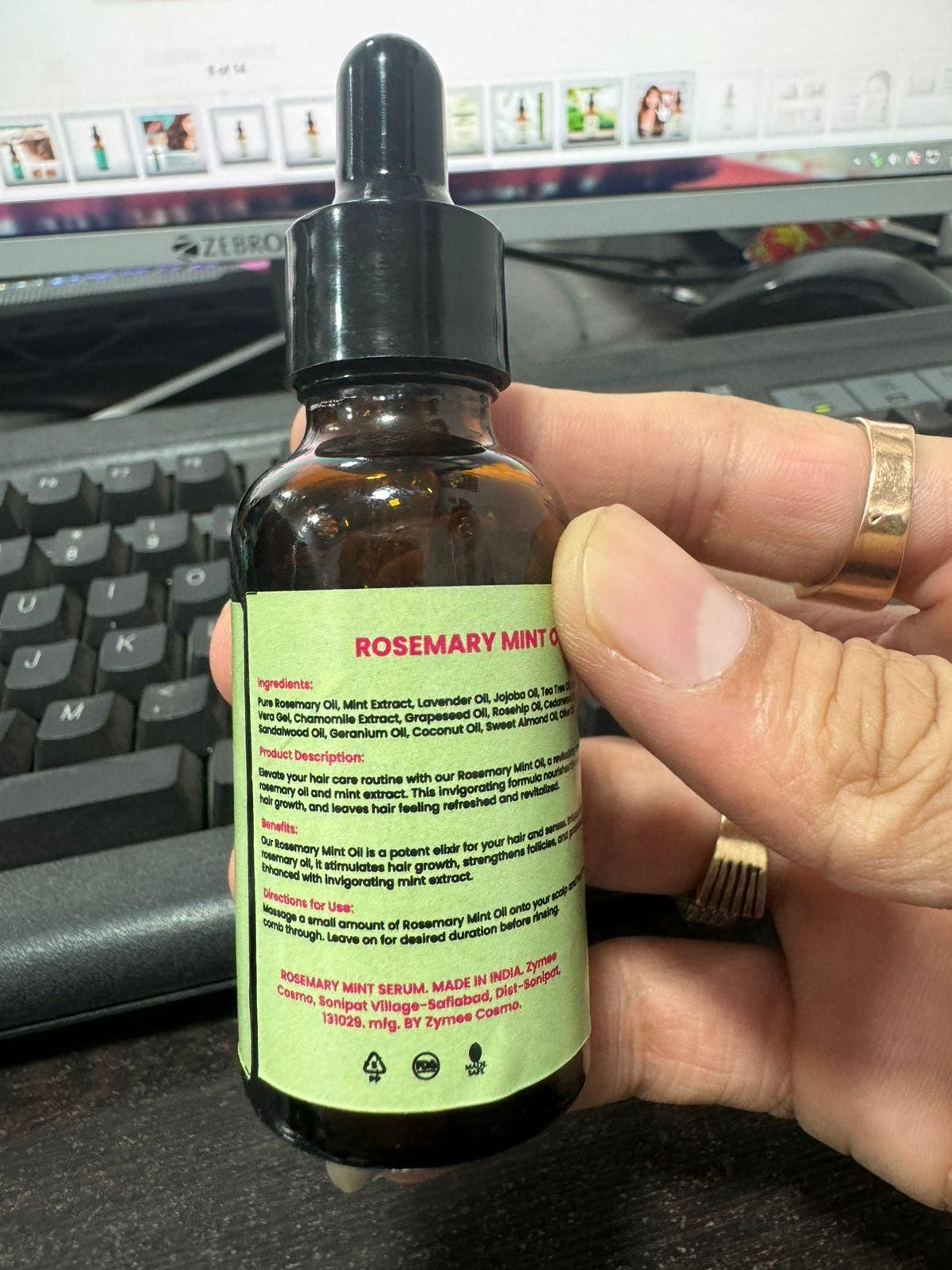 This clinically-formulated dual-pack contains two 30ml bottles of our specialized Rosemary Mint oil treatment. The proprietary blend combines rosemary extract to stimulate follicular activity with mint derivatives that enhance microcirculation at the scalp level. Studies indicate regular application strengthens hair structure, reduces premature shedding, and promotes increased density. Ideal for addressing early-stage thinning and compromised hair integrity.