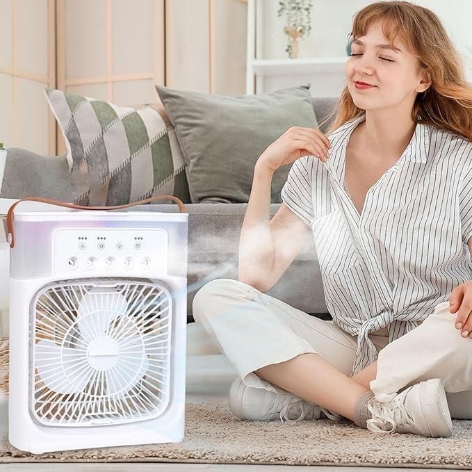 This USB Electric Fan Air Cooler delivers precision cooling through advanced airflow technology. Featuring USB connectivity for versatile power options, it operates with minimal noise while maximizing cooling efficiency. The ergonomic design incorporates durable components engineered for extended performance, making it an ideal cooling solution for workspaces, home environments, or travel scenarios where reliable temperature control is essential.