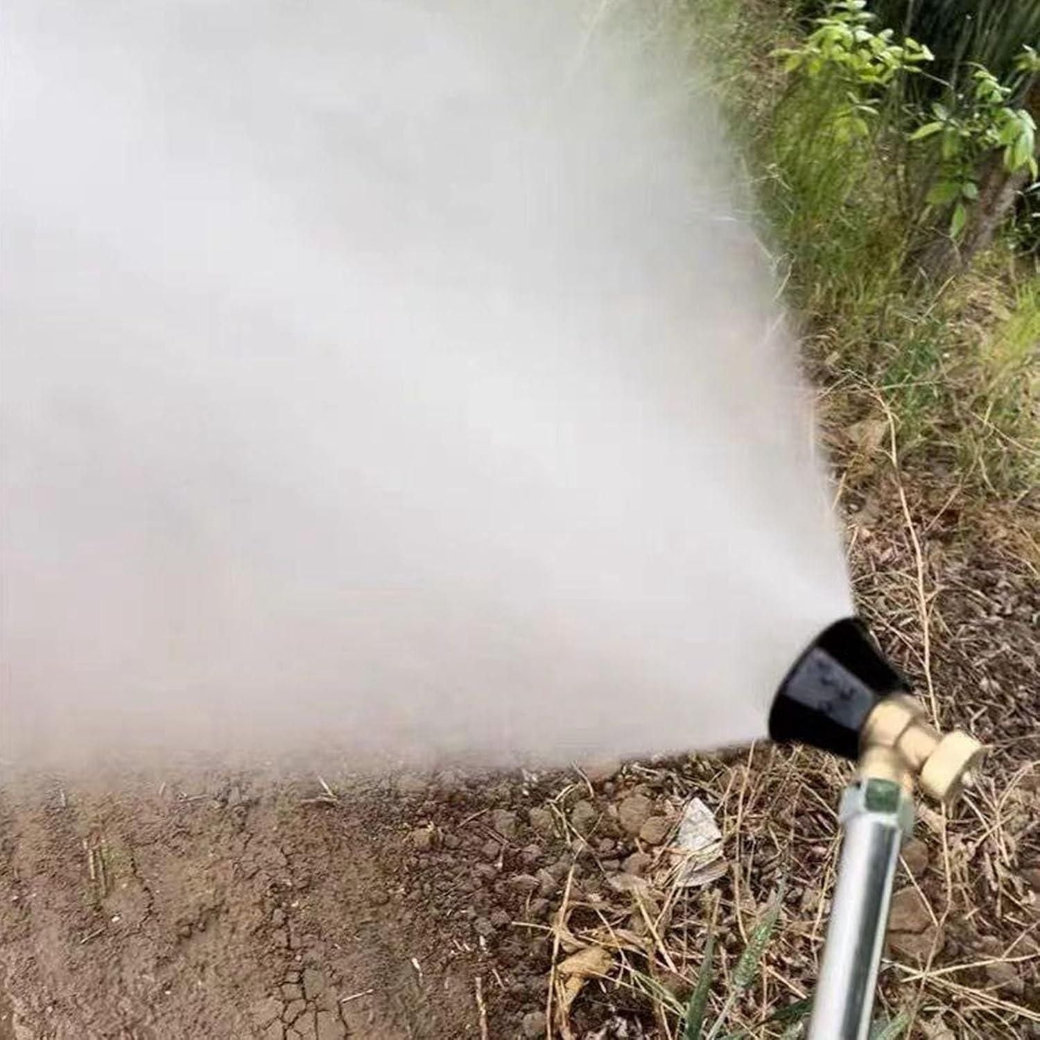 The Adjustable High Pressurized Sprayer Nozzle Atomizer offers precise spray control with its customizable nozzle, enabling fine misting or targeted streams. Engineered for high pressure, it ensures efficient atomization for uniform coverage, making it suitable for professional gardening, cleaning, and industrial applications. Its robust construction guarantees durability and consistent performance under demanding conditions. This nozzle enhances efficiency by minimizing overspray and optimizing liquid use,