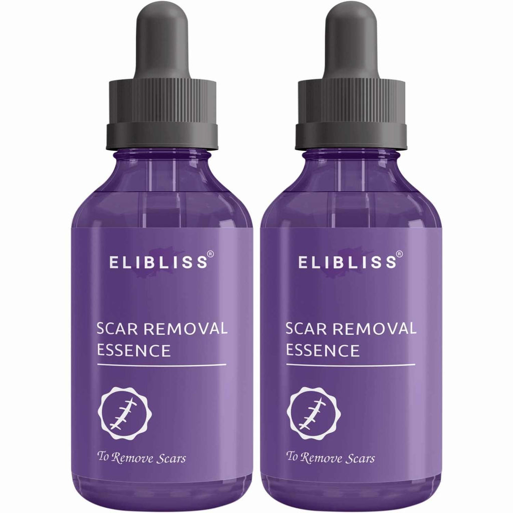 Elibliss Scar Removal Essence offers clinical-grade scar treatment in a concentrated 30ml formula, conveniently packaged as a set of two. This specialized essence utilizes advanced dermatological technology to target and reduce the appearance of various scar types. The potent formulation works at the cellular level to support collagen remodeling and enhance skin texture, providing a comprehensive approach to scar management with consistent application.