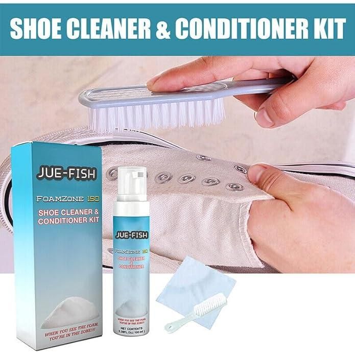 This advanced Shoe Cleaner and Conditioner Kit contains 100 ml of specialized formula designed to both purify and nourish footwear. The precision-engineered cleaning agent removes embedded dirt and stains without damaging materials, while the conditioning component replenishes essential oils to prevent cracking and maintain suppleness. Suitable for all premium footwear materials.
