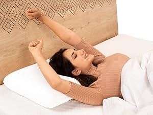 Rest assured with our Memory Foam King Size Pillow, engineered to deliver personalized comfort night after night. The responsive memory foam gently cradles your head and neck, adapting to your unique sleeping position while providing consistent support. Wake up refreshed and rejuvenated as this pillow helps reduce pressure points and promotes healthy spinal alignment for a truly restorative sleep experience.