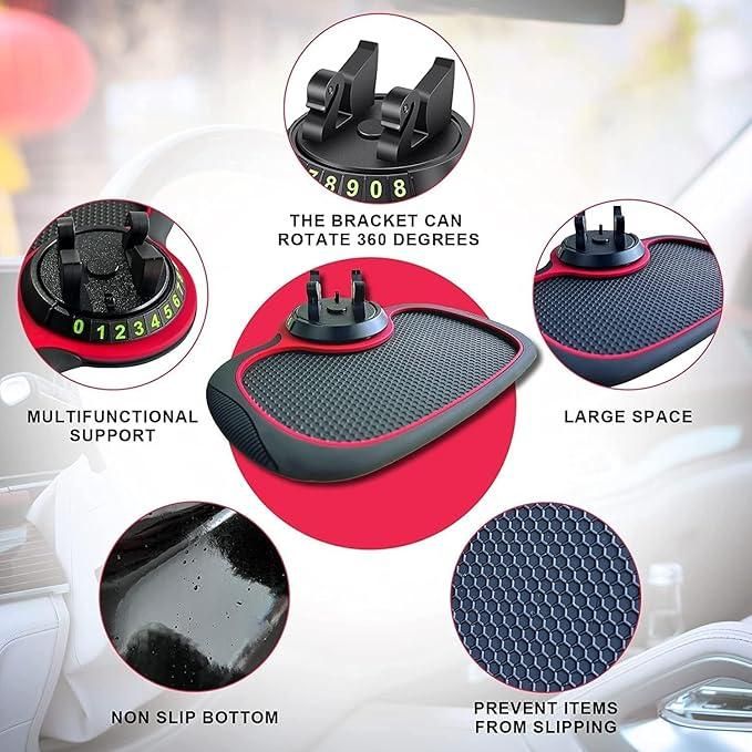 The Anti-Slip Car Dashboard Mat offers a reliable solution to keep your essentials firmly in place while driving. Made from premium, heat-resistant materials, it prevents items from sliding or falling, enhancing safety and convenience. Its durable, non-toxic surface protects your dashboard from scratches and dust, maintaining a clean and organized interior. Easy to install and maintain, this mat is compatible with various vehicle models, providing a practical and expert choice for drivers seeking stability 