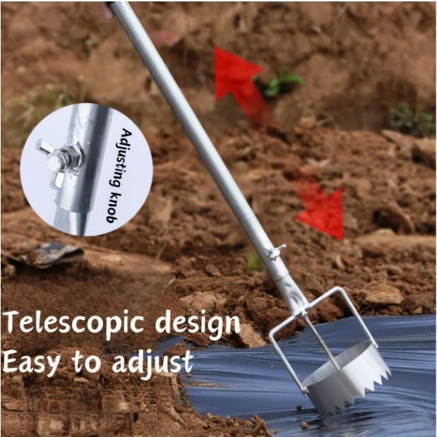 The Greenhouse Film Punch is a specialized tool engineered for creating precise holes in greenhouse films. Its robust design ensures clean cuts, promoting optimal ventilation and irrigation while maintaining the integrity of the film. This tool is essential for professional horticulturists seeking efficient installation of drip irrigation systems and improved greenhouse airflow.