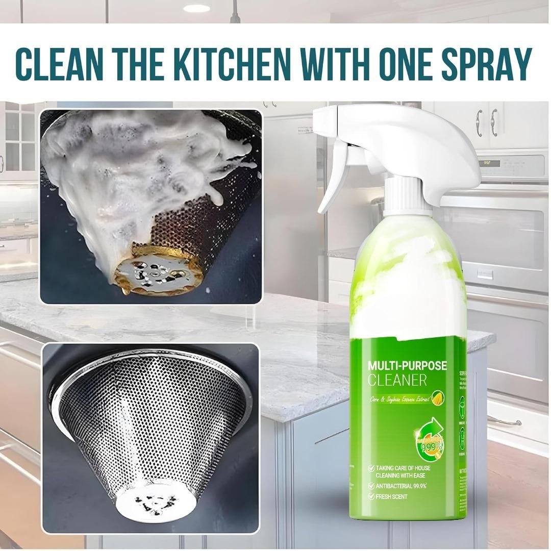 This Multi-Purpose Cleaner is designed for professional-grade cleaning of kitchens, bathrooms, tiles, and floors. Its powerful formula effectively dissolves grease, grime, and stains, ensuring surfaces are hygienic and spotless. Easy to use with a convenient spray application, it streamlines cleaning tasks while protecting your home’s surfaces from damage. Ideal for maintaining a pristine environment with minimal effort.
