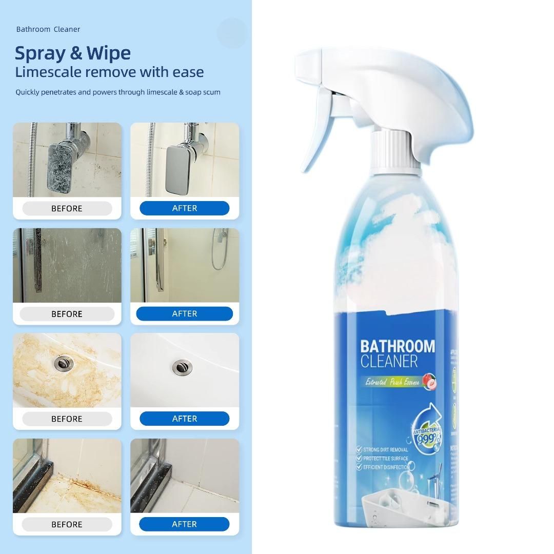 This Bathroom Toilet Tiles Wall Glass Stains Remove Liquid is designed to tackle tough stains on bathroom surfaces including tiles, glass, and toilets. Its expert formulation breaks down grime and mineral deposits efficiently, ensuring a deep clean without harming delicate surfaces. Ideal for regular maintenance, it helps maintain a hygienic and polished bathroom environment with minimal effort.