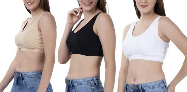 Experience ultimate comfort with our Women's Multicolor Air Bra set. This pack of three features breathable fabric that adapts to your body's contours, providing all-day support without uncomfortable underwires. The moisture-wicking material keeps you cool while the seamless design remains invisible under clothing. Perfect for everyday wear, light exercise, or lounging at home.