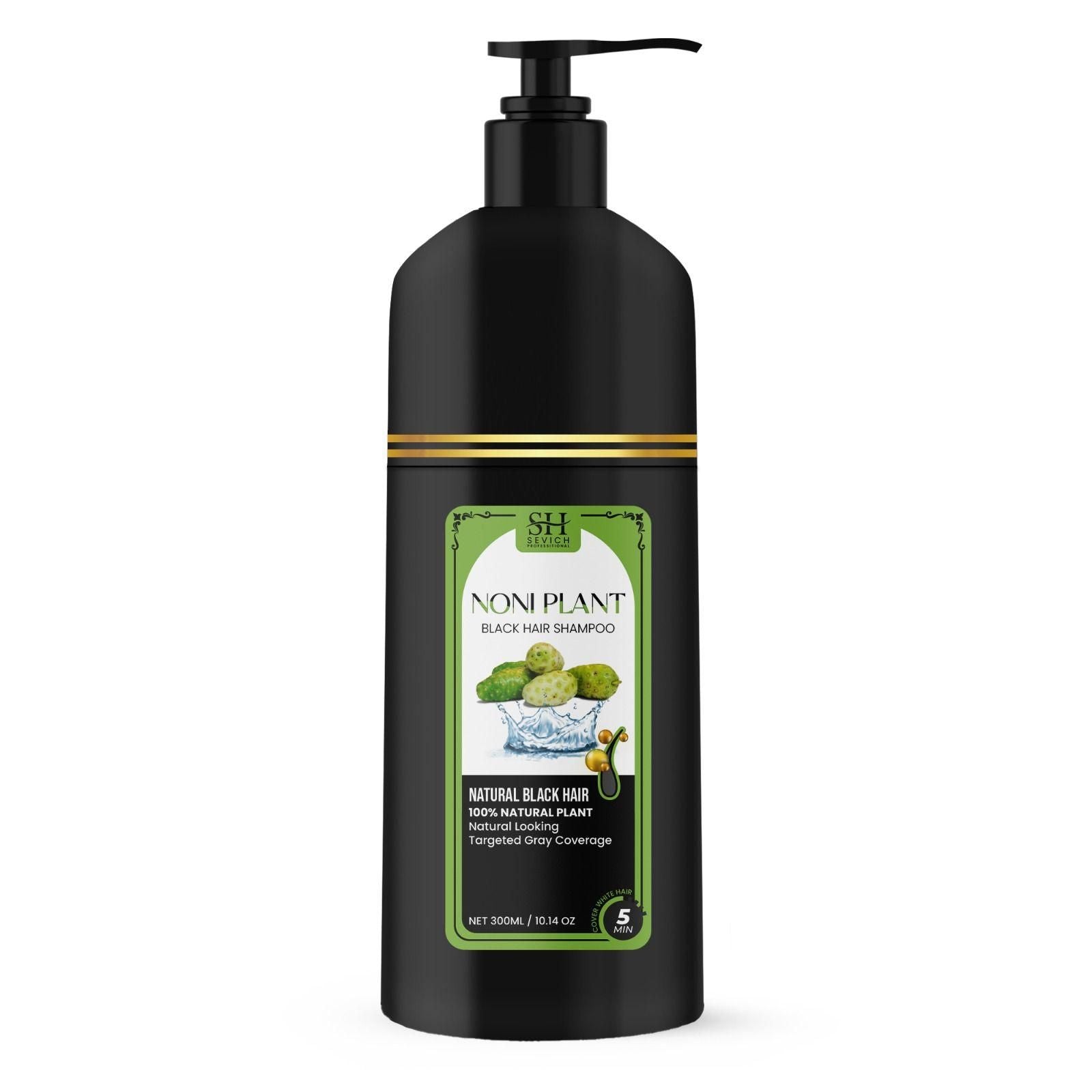 Noniplant Black Hair Shampoo combines advanced color-depositing technology with effective cleansing properties to gradually darken gray hair while maintaining scalp health. This economical dual pack provides 600ml total, ensuring consistent results over extended use. The specialized formula works progressively with each wash, delivering natural-looking black pigmentation without harsh chemicals typically found in permanent dyes.