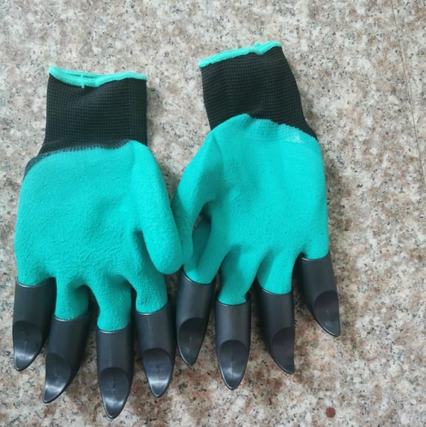 These professional-grade waterproof gardening gloves feature integrated claws for efficient digging, planting, and weeding without additional tools. The waterproof construction keeps hands dry while working in wet soil, while the durable material provides protection against thorns and sharp objects. Designed for precision and comfort during extended gardening sessions.
