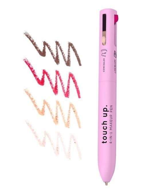 The Touch Up 4-in-1 Makeup Pen combines professional precision with multifunctional design. This innovative beauty tool features four essential makeup applications in one sleek pen, eliminating the need for multiple products. Engineered with high-quality pigments and a precision applicator tip, it delivers consistent color payoff and seamless blending capabilities for flawless on-the-go touch-ups.