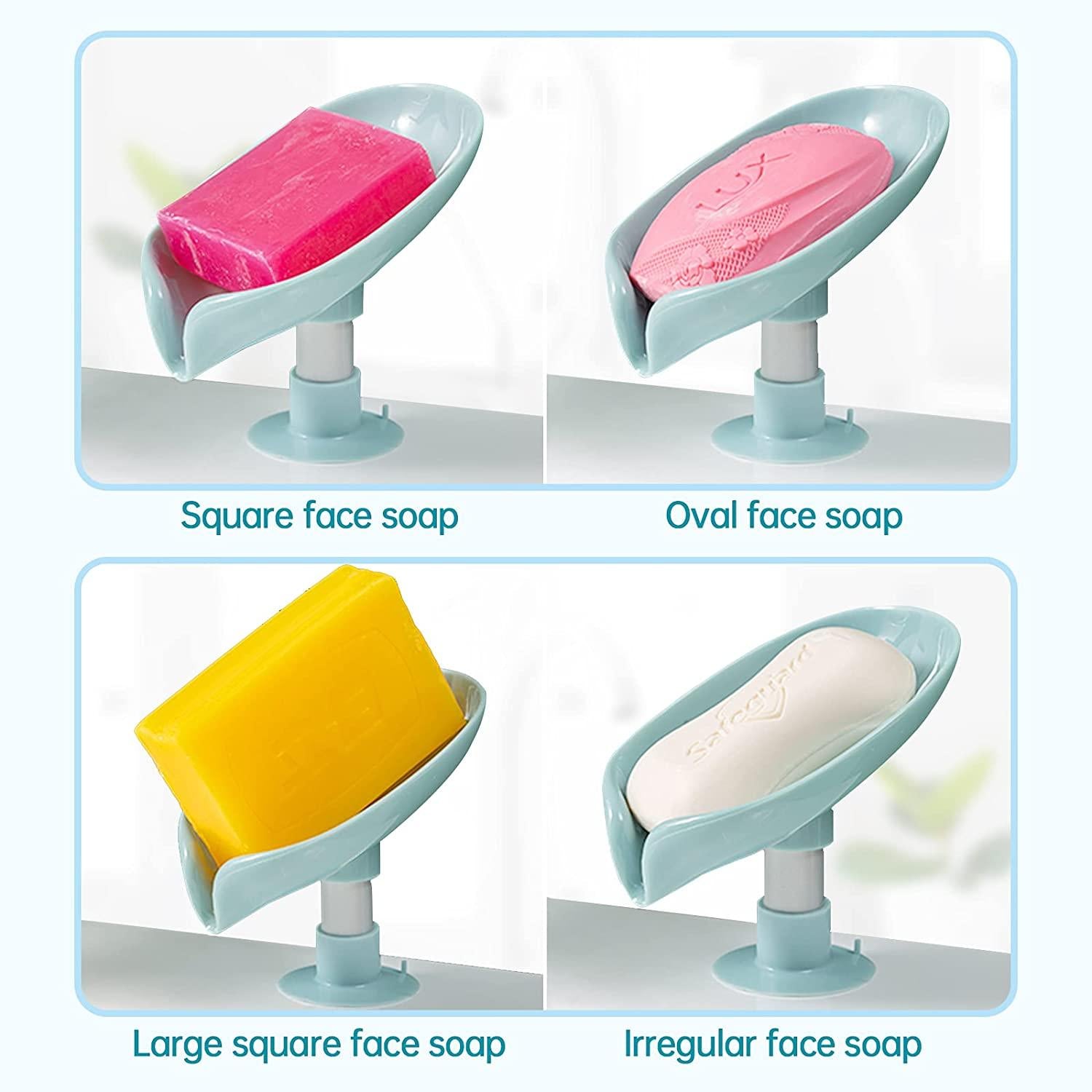 This leaf-shaped soap holder features a self-draining design that prevents water accumulation, keeping your soap dry and extending its lifespan. Crafted for both functionality and aesthetic appeal, it adds a natural touch to your bathroom or kitchen while maintaining hygiene and reducing soap waste. Its durable construction ensures long-lasting use and easy cleaning. Ideal for those seeking an efficient and stylish soap storage solution.