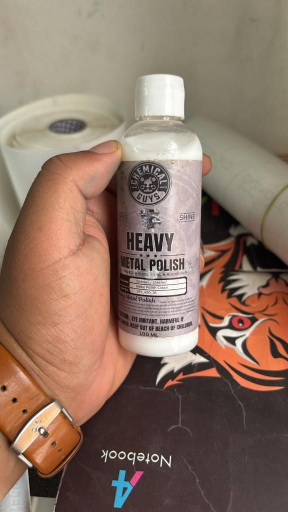 This professional-grade 100ML Metal Polish utilizes precision-engineered micro-abrasives to eliminate oxidation, tarnish, and surface imperfections from metal surfaces. The specialized formula creates a molecular bond that protects against future corrosion while restoring the substrate's natural brilliance. Effective on multiple metal types including brass, aluminum, stainless steel, and chrome with superior results compared to conventional polishing agents.