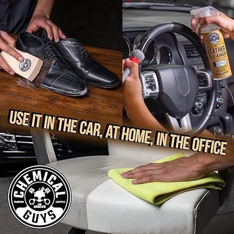 This Leather Cleaner Scent is expertly crafted to gently cleanse and refresh leather surfaces without causing damage. It effectively removes dirt and grime while maintaining the leather’s natural texture and durability. Suitable for use on furniture, car interiors, and accessories, it leaves a subtle, refined fragrance that enhances the leather’s appeal. Preserve and extend the life of your leather items with this professional-grade cleaner.