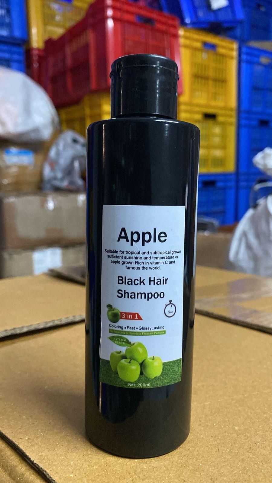 This advanced Apple Black Hair Shampoo 3-in-1 delivers triple benefits in each 200ML bottle, with two bottles per pack for extended use. The specialized formula combines cleansing, conditioning, and color enhancement properties that intensify natural black tones while infusing hair with apple extract nutrients. Clinically formulated to strengthen hair structure, reduce breakage, and provide lasting shine without buildup or residue.