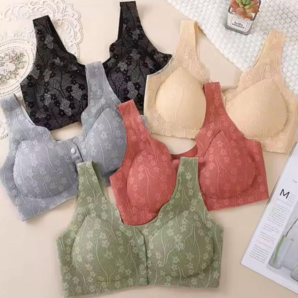 Women's Ring Tank Top Lace Button Bra (Pack of 1)

Elevate your intimate wear collection with our Women's Ring Tank Top Lace Button Bra. This sophisticated single-pack design features delicate lace detailing and convenient button closures for a secure fit. The ring tank silhouette offers both support and style, making it perfect for everyday wear while maintaining a feminine aesthetic. Crafted with quality materials for lasting comfort and durability.