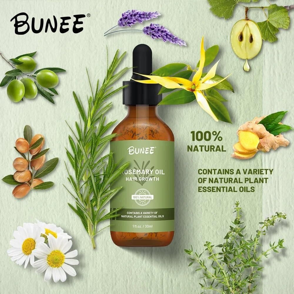 BUNEE Rosemary Hair Growth Serum Oil harnesses the scientifically-backed properties of rosemary to stimulate follicular activity and enhance microcirculation in the scalp. This professional-grade 30 ML formulation delivers targeted nutrients to hair roots, addressing thinning concerns while strengthening the hair shaft structure. Available in dual or triple packs for optimal treatment continuity and sustained results over time.