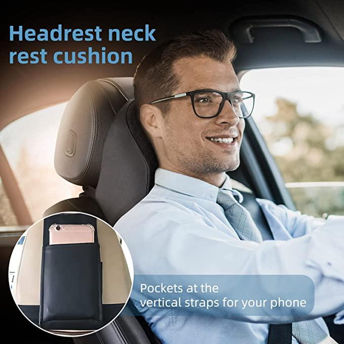 This ergonomic car seat headrest neck rest pillow is designed to provide superior neck and back support for all car models. Made from premium memory foam, it contours to the natural shape of your neck, alleviating pain and reducing strain during long drives. Its universal fit ensures easy installation and stability, promoting proper spinal alignment and enhancing comfort. Ideal for drivers and passengers seeking effective relief from neck stiffness and fatigue, this cushion supports healthy posture