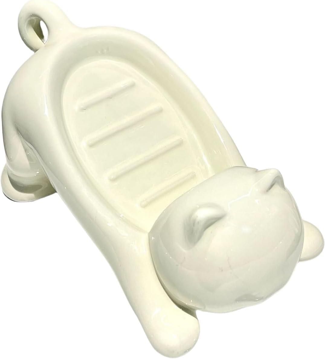 This Cat Shape Soap Holder combines functionality with feline-inspired design. Featuring strategic drainage holes to prevent water accumulation, it extends soap longevity by keeping it dry between uses. The elevated platform promotes airflow, reducing soap waste while adding a distinctive decorative element to your bathroom or kitchen space. Crafted from durable materials for long-term use in humid environments.