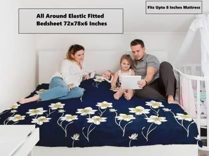 The Snooze Glace Cotton Elastic Fitted Queen Size Double Bedsheet delivers professional-grade bedding performance. Crafted from premium cotton fabric, this fitted sheet offers exceptional breathability while the elastic perimeter ensures consistent tension across your mattress surface. The queen size dimensions provide precise coverage for standard double beds, eliminating shifting during sleep. 