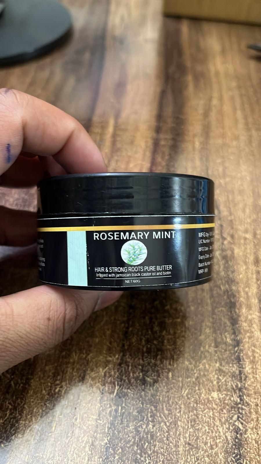 This specialized Rosemary Mint Hair & Strong Pure Butter Cream combines botanical extracts with nutrient-rich butters to fortify hair structure and stimulate follicle health. The rosemary component enhances circulation to the scalp, while mint provides cooling relief and natural shine. Each 60g container delivers concentrated treatment benefits, with this dual pack ensuring consistent application for optimal results. Clinically formulated for all hair types requiring strength and vitality.