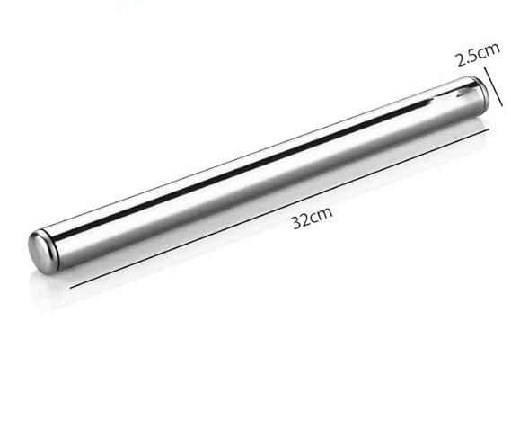 This professional-grade stainless steel rolling pin is engineered specifically for creating authentic chapatis, rotis, and flatbreads. Its balanced weight distribution and smooth surface ensure uniform dough thickness without sticking. The hygienic, non-porous material prevents bacterial growth while resisting corrosion, making it an essential tool for both home cooks and culinary professionals seeking consistent results.