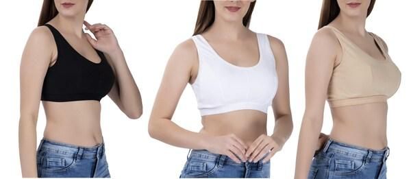 Experience ultimate comfort with our Women's Multicolor Air Bra set. This pack of three features breathable fabric that adapts to your body's contours, providing all-day support without uncomfortable underwires. The moisture-wicking material keeps you cool while the seamless design remains invisible under clothing. Perfect for everyday wear, light exercise, or lounging at home.